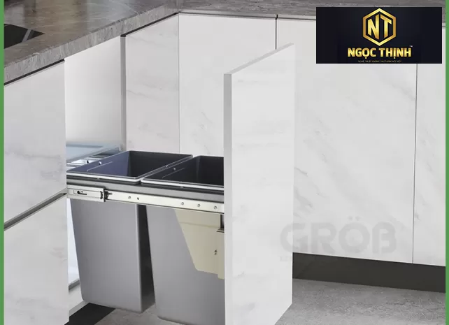 THÙNG ĐỰNG RÁC 2 NGĂN tại Bến CAm